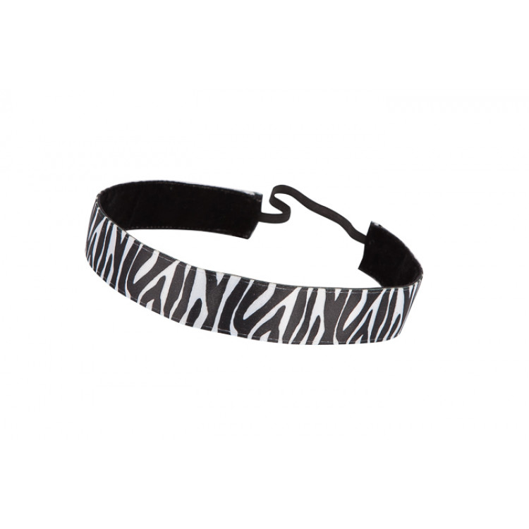 Trishabands Haarbandje Zebra Black White 25mm