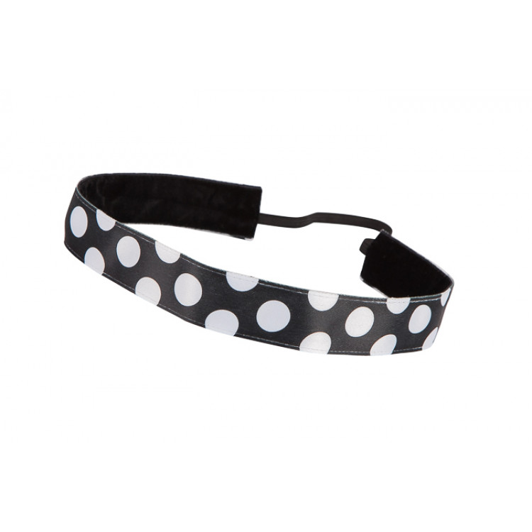 Trishabands Polka Dot Black White Big 25mm