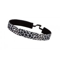 Trishabands Haarbandje Leopard Black White 25mm