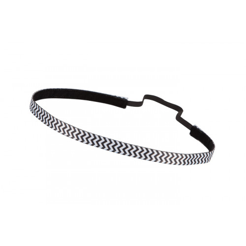 Trishabands Headband Chevron Black White 10mm
